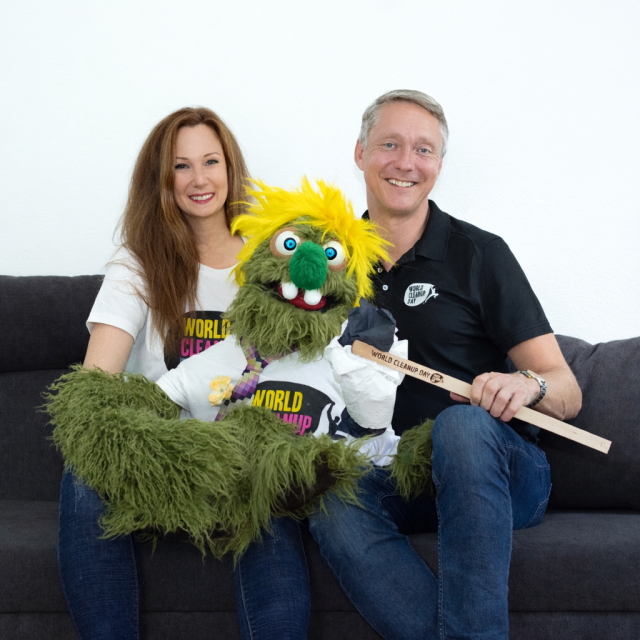 Daniela Schwerdt und Holger Holland vom World Cleanup Day