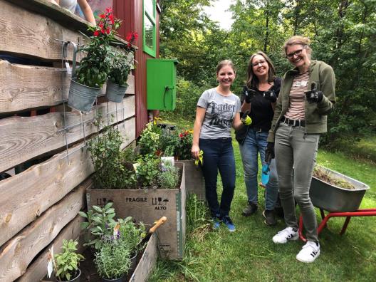 ehrenamtliche Helfer in der Pusteblume