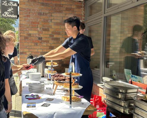 Kuchenstand auf einem Fest